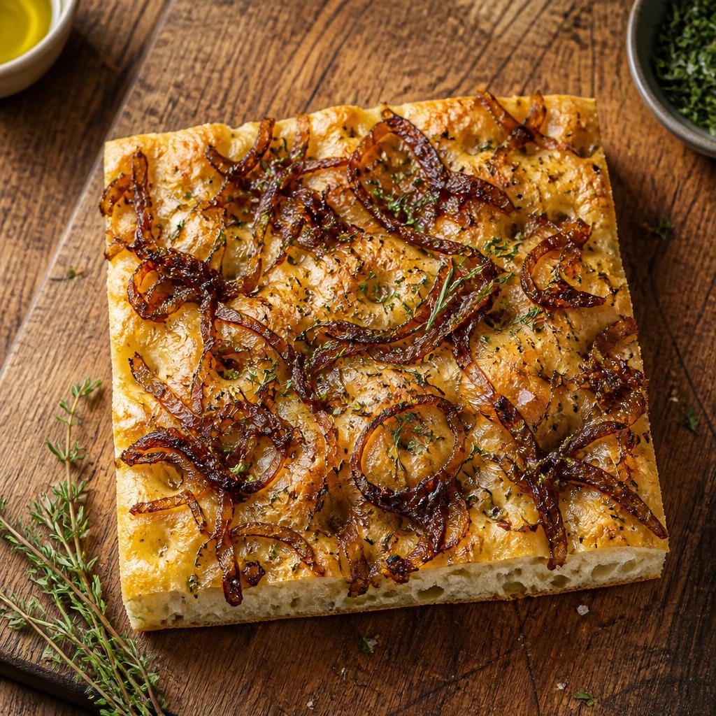 Onion focaccia