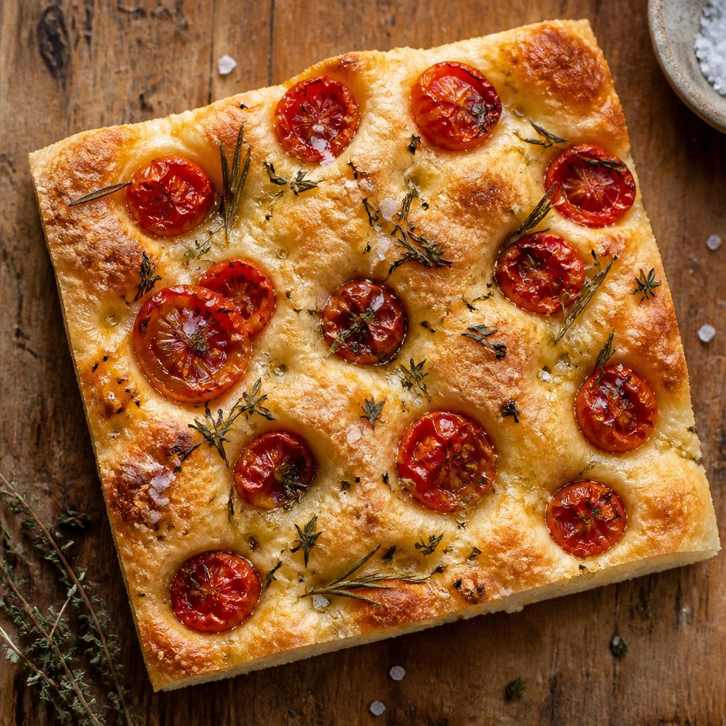 Cherry tomato focaccia